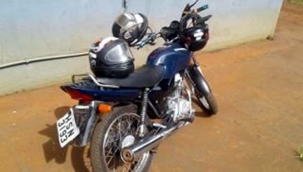 Moto usada na execução do PM foi apreendida. Foto: Divulgação