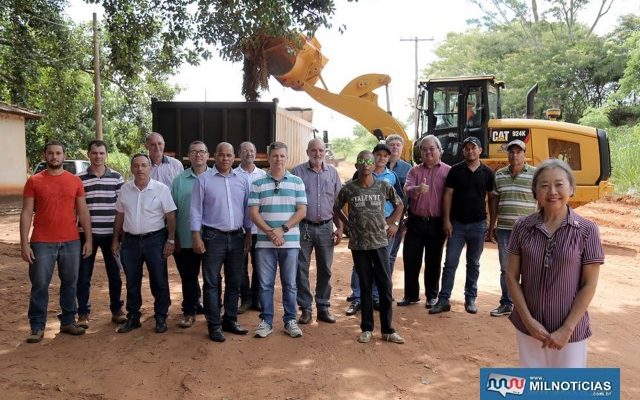 Estrada Vicinal Emitério Castilho Gimenez, que liga a Vila Passarelli ao Patrimônio de Paranápolis terá pavimentação histórica. Foto: Secom/Prefeitura