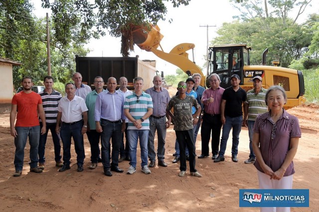 Estrada Vicinal Emitério Castilho Gimenez, que liga a Vila Passarelli ao Patrimônio de Paranápolis terá pavimentação histórica. Foto: Secom/Prefeitura