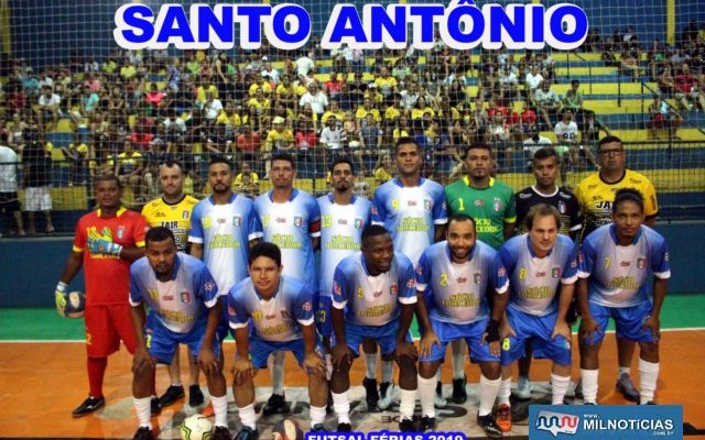 Equipe do Santo antônio é a outra finalista do Futsal de Férias 2019. Foto: MANOEL MESSIAS/Mil noticias