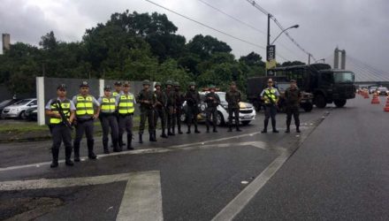 Exército Brasileiro atua em conjunto, nesta operação, com a Polícia Militar do Estado de São Paulo. Foto: DIVULGAÇÃO/PMRv