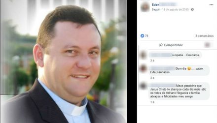 Padre pagou fiança e foi liberado após ser detido por embriaguez ao volante em Guaiçara — Foto: Reprodução/Facebook