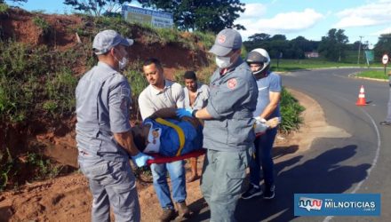 Homem sofreu escoriações por todo o corpo e uma contusão mais séria na coxa da perna direita. Foto: MIL NOTICIAS/Agência