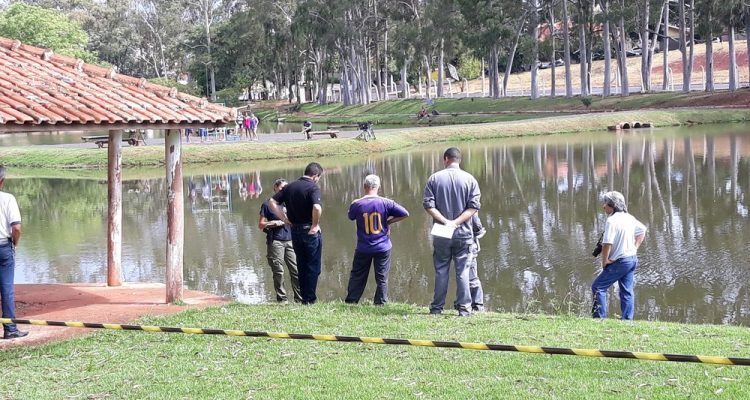 Polícia Científica esteve no local para realizar a perícia no parque de exposições, em Ourinhos — Foto: Renata Tibúrcio/ Divulgação.