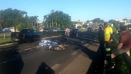 Foto: Adolescente morreu na hora após cair de motocicleta. Regional Press