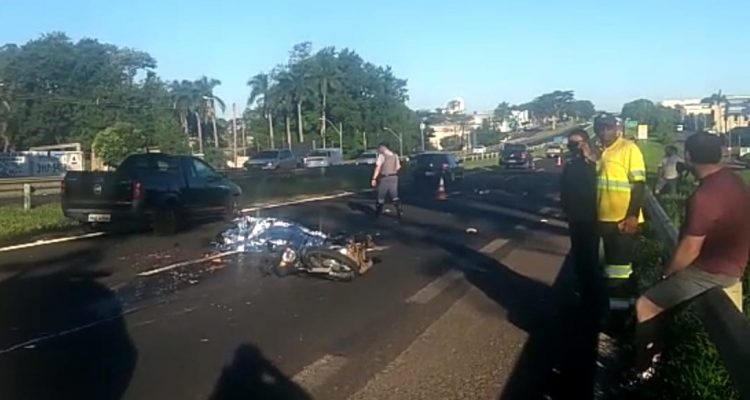 Foto: Adolescente morreu na hora após cair de motocicleta. Regional Press