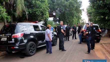 Operação policial em Murutinga do Sul concentrou-se na casa do vereador Adeildo de Oliveira, o “Kikão” (PTB), de 53 anos. Foto: MANOEL MESSIAS/Mil Noticias