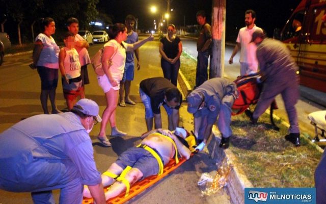 Além do tiro, vítima sofreu diversas escoriações pelo corpo depois de pular da Hillux. Foto: MANOEL MESSIAS/Mil Noticias