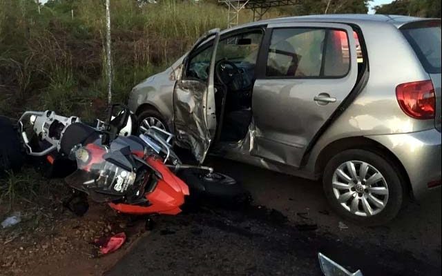 Comerciante morreu após bater a moto que pilotava contra automóvel. Foto: Arquivo pessoal