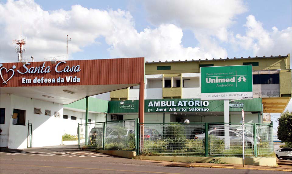 Santa Casa de Andradina. Foto: Divulgação