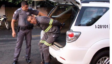 ‘Gigante’ foi indiciado por tráfico de entorpecente e recolhido ao CDP – Centro de Detenção Provisória de Nova Independência. Foto: MANOEL MESSIAS/Agência