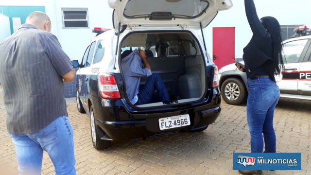 Homem foi capturado e encaminhado para exame de corpo delito e depois recolhido à cadeia de Ilha Solteira. Foto: MANOEL MESSIAS/Agência 