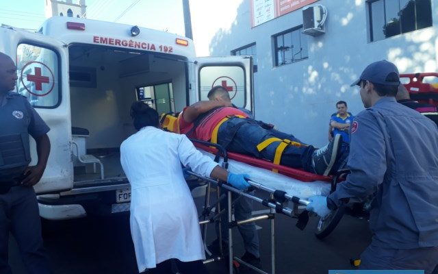 Comerciário sofreu escoriações leves pelo corpo e uma contusão, foi encaminhado até a UPA, onde foi medicado e liberado. Foto: MANOEL MESSIAS/Agência