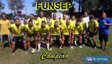 Funsep foi a campeã do torneio empresarial. Foto: MANOEL MESSIAS/Agência