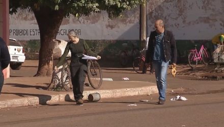 Perícia da Polícia Civil da Seccional de Andradina foi até o local e a morte será investigada — Foto: Reprodução/TV TEM