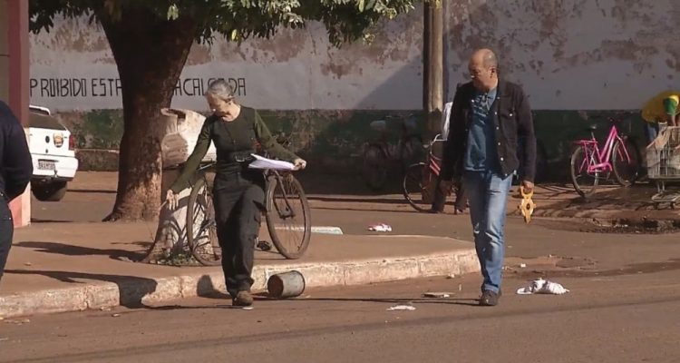 Perícia da Polícia Civil da Seccional de Andradina foi até o local e a morte será investigada — Foto: Reprodução/TV TEM