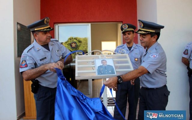 Ato solene de inauguração da foto dos comandantes do 28º BPM/I. Foto: MANOEL MESSIAS/Mil Noticias