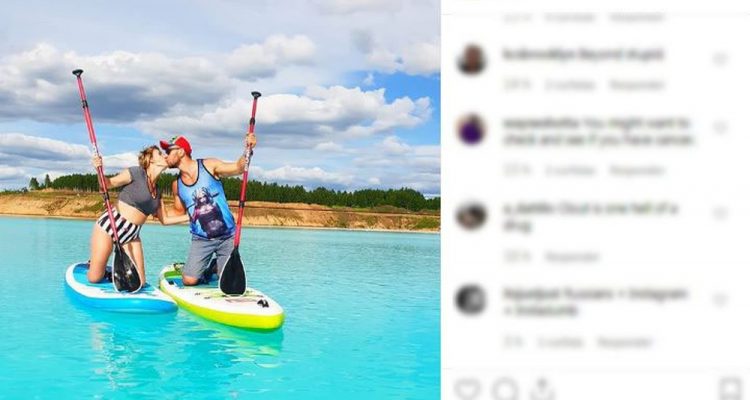 Maldivas Siberianas: Lago na Rússia está atraindo turistas e moradores locais em busca de fotos, mas água é tóxica. — Foto: Reprodução/Instagram.