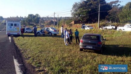 Acidente aconteceu próximo do acesso da rodovia para o jardim Brasil. Foto: MANOEL MESSIAS/Agência