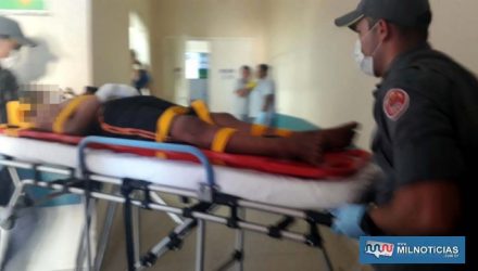 Adolescente sofreu convulsões devido a forte pancada que sofreu na cabeça ao cair no asfalto. Foto: MANOEL MESSIAS/Agência