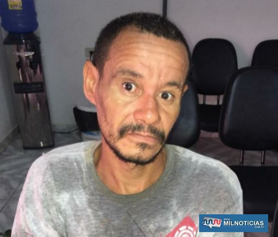 Paulo Sérgio da Silva, vulgo ‘Calango’, foi preso acusado de furtar uma barra de ferro de construção civil. Fotos: DIVULGAÇÃO
