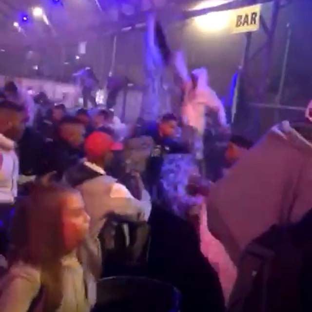 Confusão em festa rave em Sumaré deixa feridos na madrugada de 14 de julho. — Foto: Reprodução/EPTV.