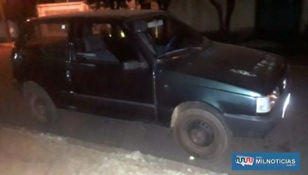 Tentativa de homicídio aconteceu quando dona de casa jogou o Fiat Uno na cor verde contra a rival, provocando ferimentos pelo corpo dela. Foto: MIL NOTICIAS/Agência