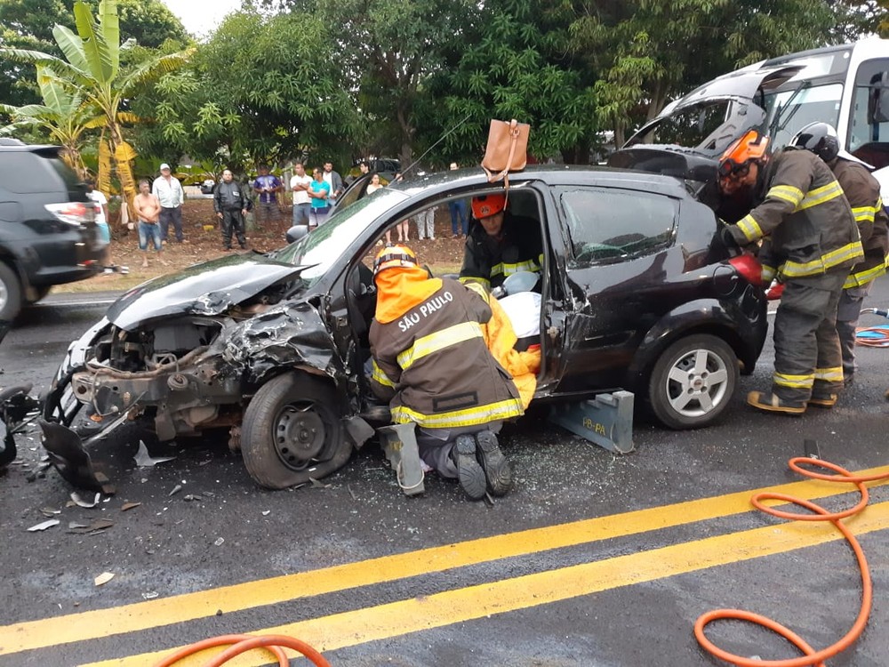 Acidentes na região de Marília registraram aumento de 19% no índice de fatalidade neste primeiro semestre — Foto: Corpo de Bombeiros/Divulgação.
