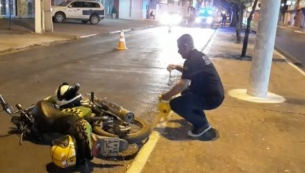 Acidente foi registrado na Avenida Filinto Müller, em Várzea Grande — Foto: Reprodução.