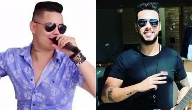 Vocalista Guilherme Bastos de 22 anos e Bruno Stanzani, de 20 anos, morreram no local — Foto: Reprodução/TEM Notícias.