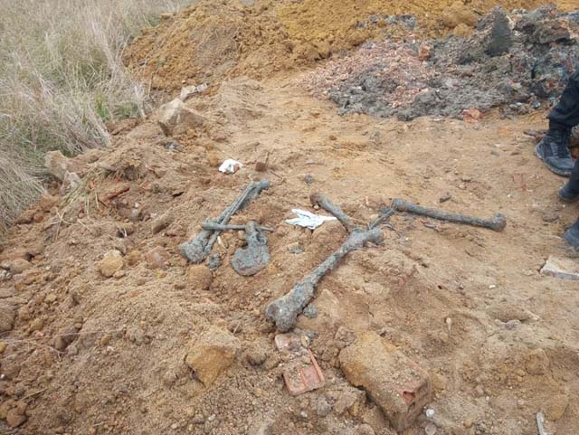 Polícia e MP-RJ encontraram quatro ossadas no local, uma área de mata no Parque Sarandi, em Queimados — Foto: Reprodução/Arquivo Pessoal.