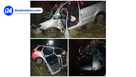 Três pessoas ficaram feridas em acidente na rodovia Barrageiros. Fotos: Informa Mais