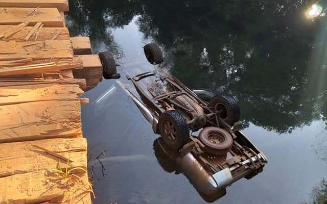 Homem morre após cair de ponte, em Bonito. — Foto: Site Maracaju Speed.