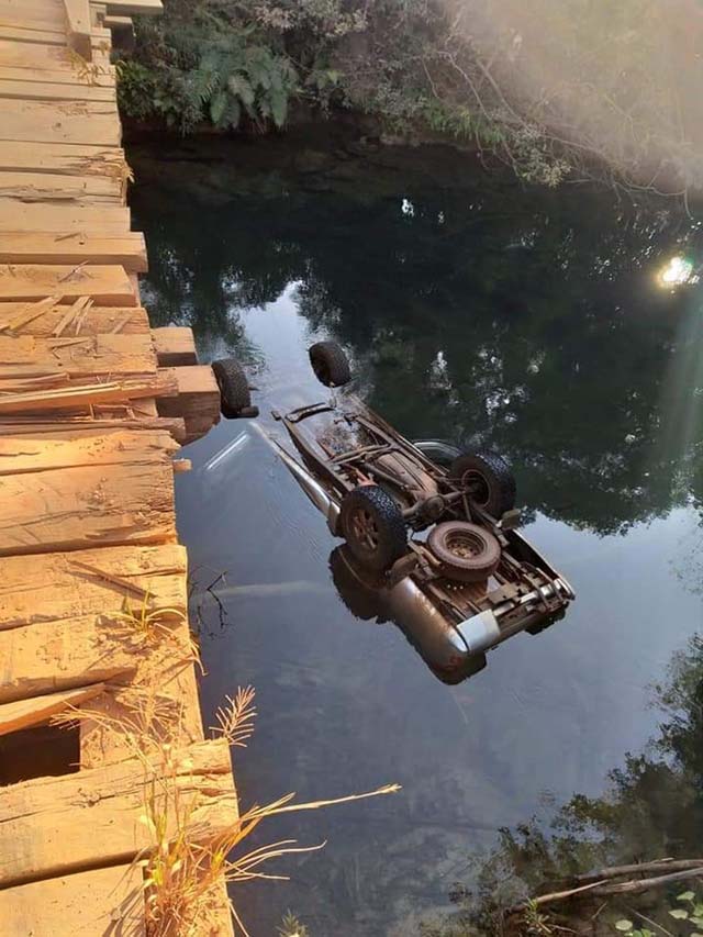 Homem morre após cair de ponte, em Bonito. — Foto: Site Maracaju Speed.