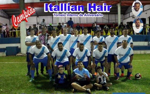 Time da Itallian Hair, campeão do Torneio de Aniversário do Cecam. Foto: Edvaldo Silva
