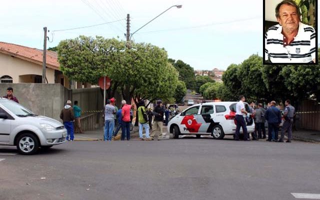 Policial aposentado (detalhe),foi morto em Dracena após balear compradora da casa que morava. Revolta por ter que desocupar o imóvel. Fotos: Vanessa Matsmoto (JR) e JorgeZanoni.com.br