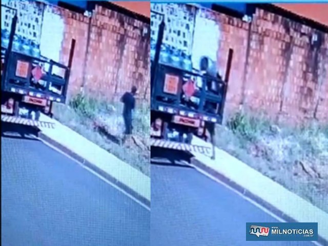 Imagens de câmeras de segurança do depósito de gás flagraram a ação criminosa do acusado. Foto: DIVULGAÇÃO