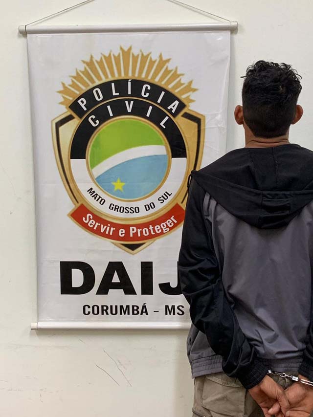 Homem é preso suspeito de engravidar menina de 12 anos, em Corumbá. — Foto: Divulgação/Polícia Civil.