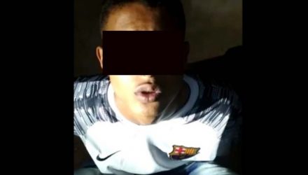 Jovem de 20 anos foi indiciado por tráfico de entorpecentes e encaminhado à cadeia de Ilha Solteira. Foto: DIVULGAÇÃO