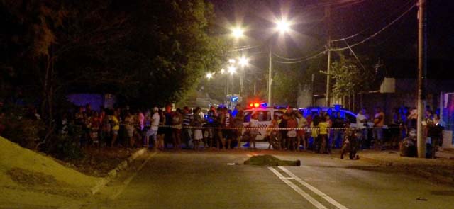 Vigilante foi abordado por homem e morto a tiros quando ia para casa de bicicleta em Várzea Grande — Foto: TV Centro América.