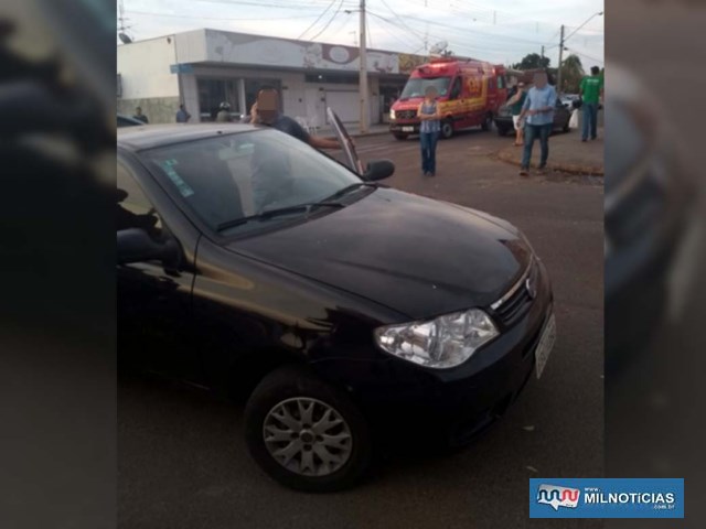 Acidente aconteceu quando motorista do Fiat Pálio atravessou a movimentada via do bairro Benfica. Foto: DIVULGAÇÃO