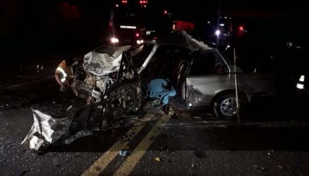 Batida entre dois carros ocorreu em Avaré — Foto: Arquivo pessoal.