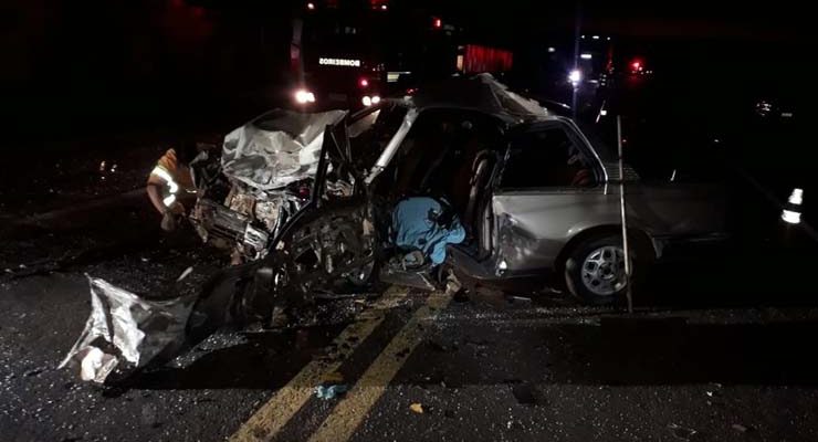 Batida entre dois carros ocorreu em Avaré — Foto: Arquivo pessoal.