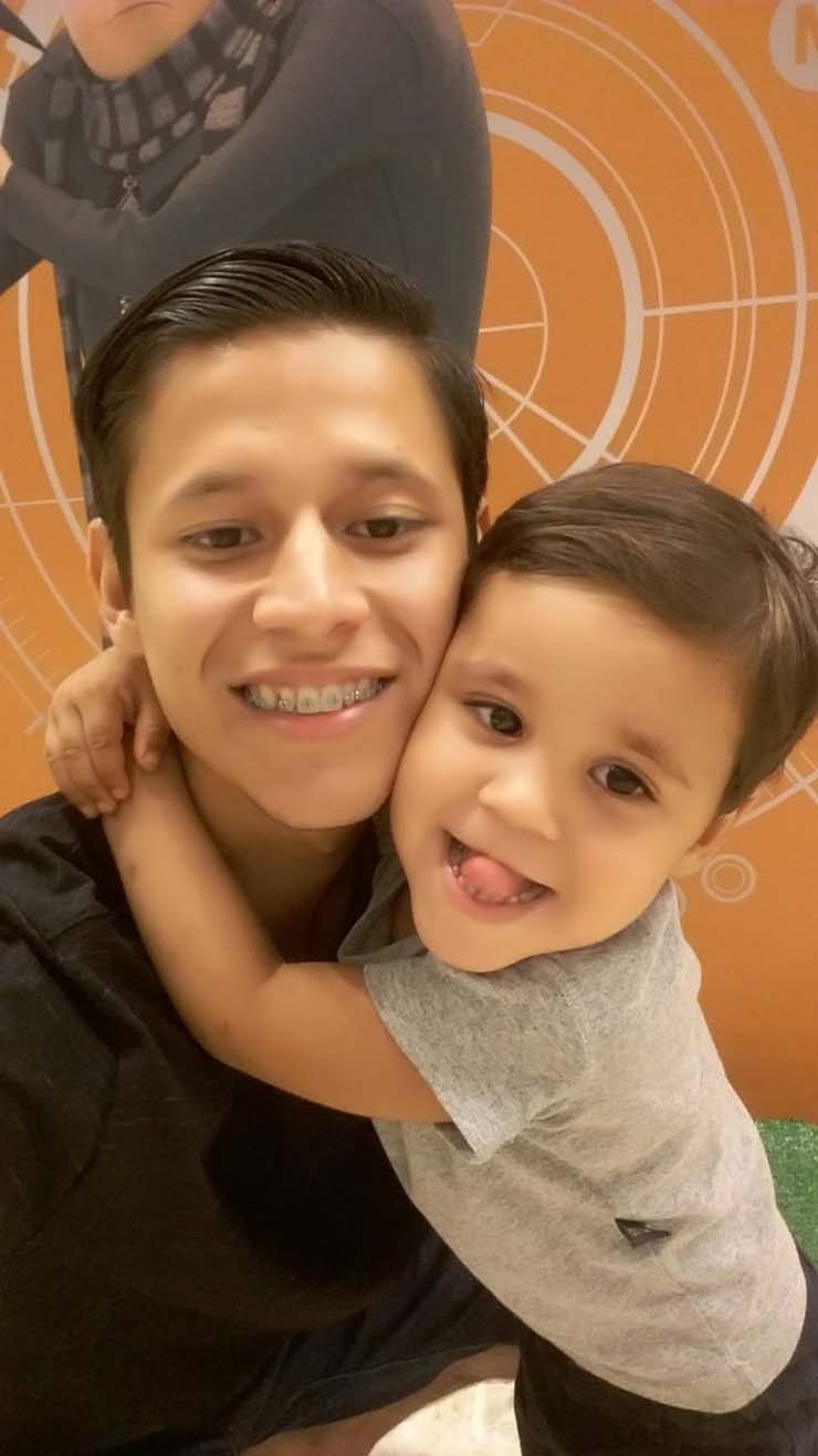 Pai e filho juntos — Foto: Redes Sociais.