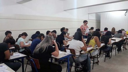 A prova foi realizada neste último domingo na escola “Anna Maria Marinho Nunes”. Foto: Secom/Prefeitura