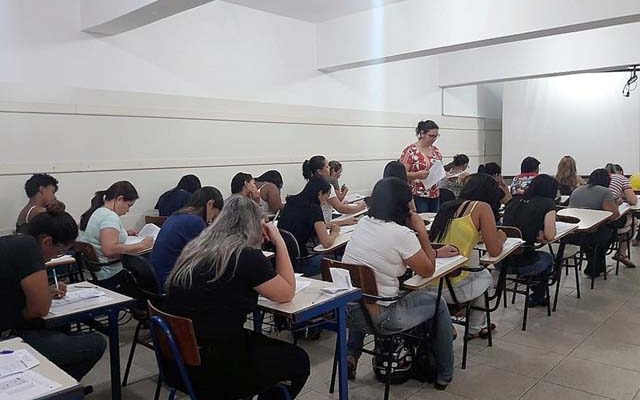 A prova foi realizada neste último domingo na escola “Anna Maria Marinho Nunes”. Foto: Secom/Prefeitura