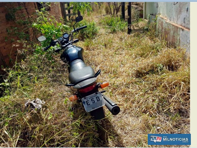 Chácara em que a moto foi abandonada está localizado na estrada que liga o jardim Europa ao presídio de Andradina. Foto: DIVULGAÇÃO