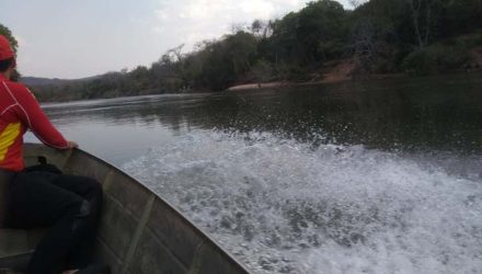 Corpo de homem é encontrado por pescador, no rio Aquidauana (MS). — Foto: O Pantaneiro.