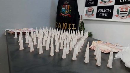 Homem é preso suspeito de tráfico de drogas em Itapetininga — Foto: Divulgação/Guarda Civil Municipal.