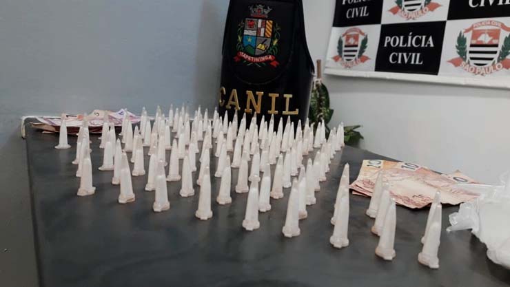 Homem é preso suspeito de tráfico de drogas em Itapetininga — Foto: Divulgação/Guarda Civil Municipal.
